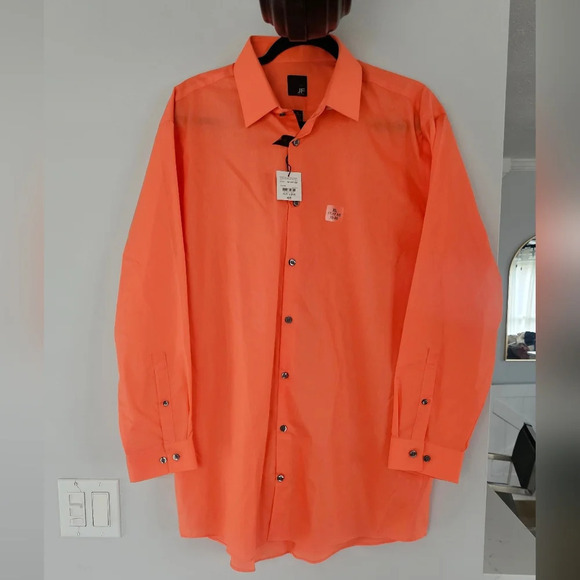 jf j.ferrar Other - Men’s Orange Dress Shirt size XL